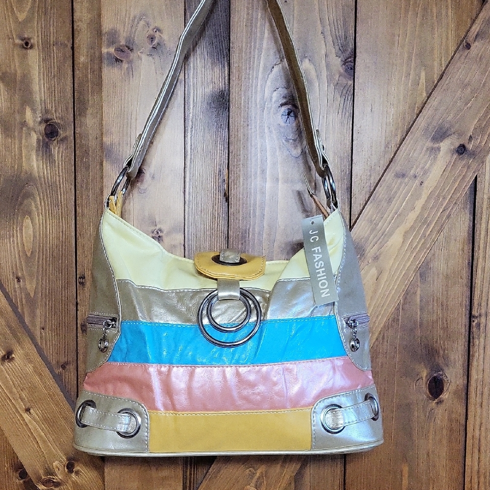 Beautiful Colorful Striped Shoulder Bag